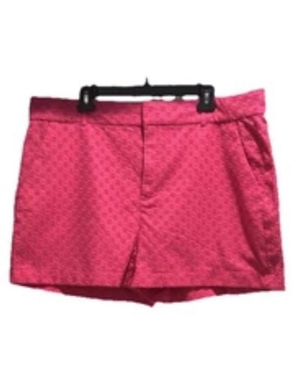 BANANA REPUBLIC Hot Pink Eyelet 100% Cotton Resort Shorts Size 18 Plus